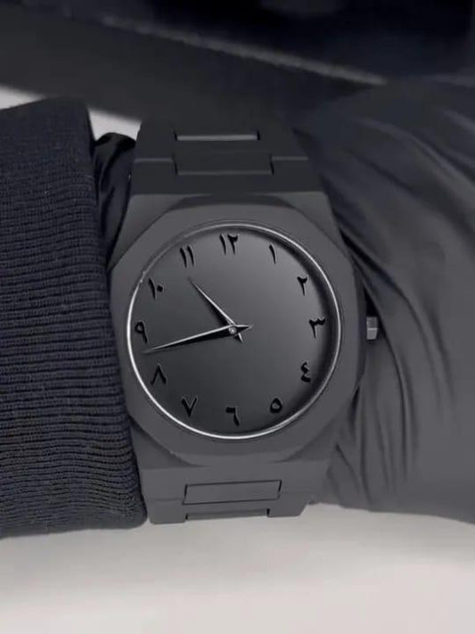 Luxury Black Arabic  Aura Watch