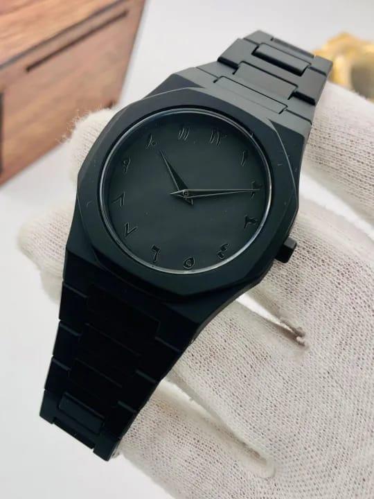 Luxury Black Arabic  Aura Watch